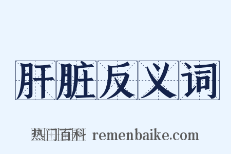 肝脏反义词是什么意思的图片